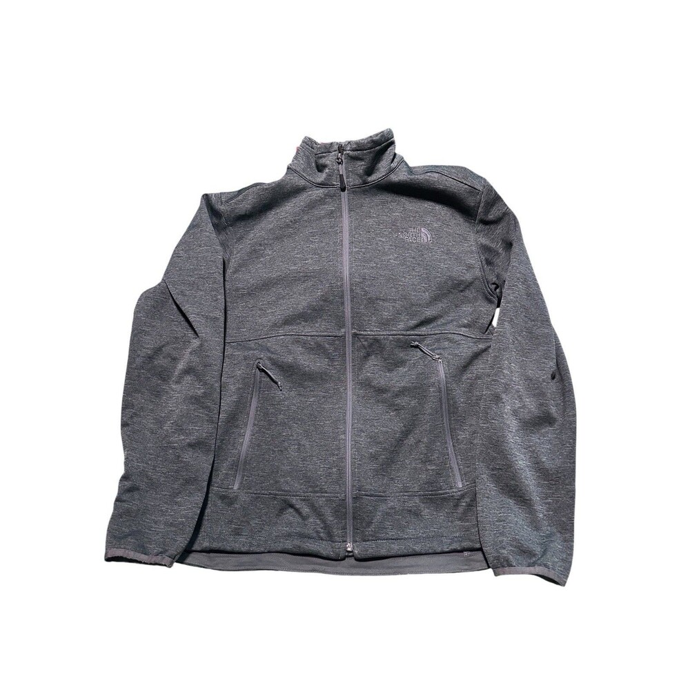 The North Face Softshell Jacket Gray Full Zip Wind Resistant Men’s M
